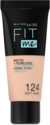Maybelline Fond de ten Maybelline New York Fit Me Matte Poreless, 124 - Soft Sand, 30ml