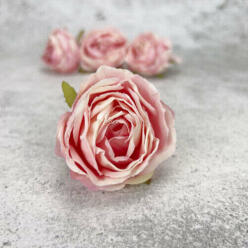 Decorolla Selyemvirág - Százlevelű rózsafej, 5, 5*5, 5cm 4/cs - Cirmos rózsas (8282RSZ)