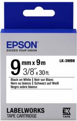 Epson LK-3WBN címkeszalag Black/White 9mm (9m) (C53S653003) - pepita