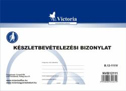 VICTORIA Készletbevételezési bizonylat 25x4 lap B. 12-111/V (NVB12111_db)