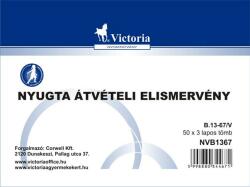 VICTORIA Nyugta átvételi elismervény 50x3 lap A/6 B. 13-67/V (NVB1367_db)