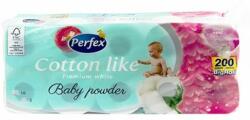 Perfex Toalettpapír PERFEX Cotton Like 3 rétegű 10 tekercses baby powder perfume (HT12150 BABY/HT13411) - robbitairodaszer