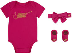 Nike 3pk girls hb, bodysuit, bootie 6-12m | Copii | Body | Mov | NN1006-A0I (NN1006-A0I)
