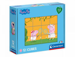 Clementoni Peppa Malac kockakirakó 12db-os szett - babastar - 2 690 Ft