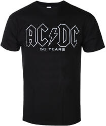 NNM Tricou pentru bărbați AC/DC - 50 Years Logo History - Negru - 50540100