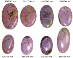 Cabochon din Stichtit cu Lantazit - Oval - 31-39x20-25x5-6 mm - 1 Buc - concepttropic - 12,00 RON