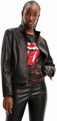 Desigual rövid kabát női, fekete, átmeneti - fekete S - answear - 34 990 Ft