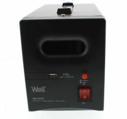 Well Stabilizator automat de tensiune cu releu 2000VA 1200W, negru Well (AVR-REL-GUARD2000-WL-MBL)