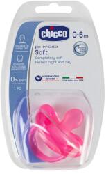 Chicco Силиконова залъгалка Chicco - Physio Soft, Момиче, 0-6 m (N0310)