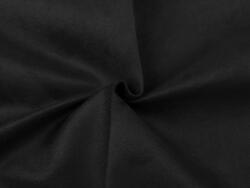 Fashion Puha tapintású textilanyag táskákhoz, alkantara, csiszolt bőr, dekorációkhoz, 140cm/0.5m, 380818, fekete