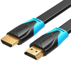 Vention Flat HDMI Cable Vention VAA-B02-L075, 0.75m, 4K 60Hz (Black) (VAA-B02-L075) - scom