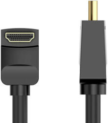 Vention Cable HDMI 2.0 Vention AARBG 1, 5m, Angle 90°, 4K 60Hz (black) (AARBG) - scom