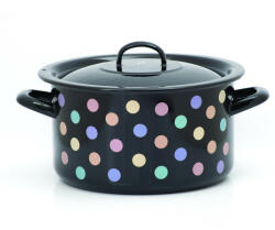 Metalac Cratita adanca emailata clasica 22 cm, cu capac (318795912261)