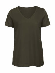 B and C Női rövid ujjú organikus felső B and C Organic Inspire V /women T-Shirt S, Khaki zöld
