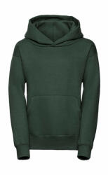 Russell Gyerek kapucnis hosszú ujjú pulóver Russell Europe Kids' Hooded Sweat 2XL (152/11-12), Sötétzöld