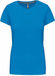 Kariban Női póló Kariban KA380 Rövid Ujjú Környakú póló -3XL, Tropical Blue