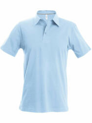 Kariban Férfi galléros póló Kariban KA241 Men'S Short-Sleeved polo Shirt -3XL, Sky Blue