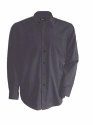 Kariban Férfi ing Kariban KA541 Men'S Long-Sleeved Cotton poplin Shirt -XL, Zinc
