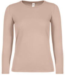 B&C Collection Női hosszú ujjú póló B&C #E150 LSL /women -XL, Millenáris rózsaszín