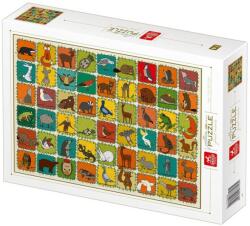 DEICO Puzzle 1000 Piese, Deico, Animale de Padure (TOY-77134) Puzzle