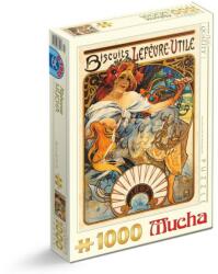 D-Toys Puzzle 1000 Piese D-Toys, Alphonse Mucha, Biscuits Lefevre-Utile (TOY-66930-04) Puzzle