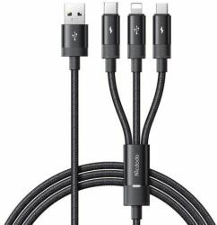 Mcdodo 3in1 USB to USB-C / Lightning / Micro USB Cable, Mcdodo CA-5790, 3.5A, 1.2m (black) (CA-5790) - wincity