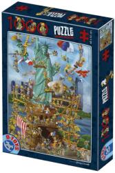 D-Toys Puzzle 1000 Piese D-Toys, Cartoon New York (TOY-61218-13)