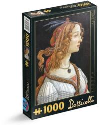 D-Toys Puzzle 1000 Piese D-Toys, Sandro Botticelli, Idealised Portrait of a Lady (TOY-72672-03)