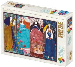 D-Toys Puzzle 2000 Piese D-Toys, Printesa si Broasca, Frumoasa din Padurea Adormita, Alba ca Zapada, Noptile Arabe (TOY-73860-01)