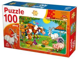DEICO Puzzle 100 Piese, Deico, Animale la Ferma (TOY-76601)