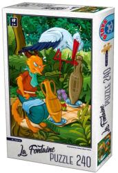 D-Toys Puzzle 240 Piese, D-Toys, La Fontaine, Vulpea si Barza (TOY-74386-01)