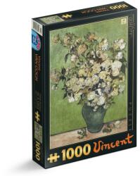D-Toys Puzzle 1000 Piese D-Toys, Vincent Van Gogh, Pink Roses in a Vase (TOY-66916-12)