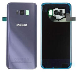 Samsung G955 Galaxy S8+ akkufedél (hátlap) kamera lencsével és ragasztóval, szürke, orchid gray (GH82-14015C) gyári, service pack