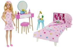 Mattel Barbie, Bedroom, set de joaca cu papusa si accesorii Papusa Barbie