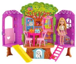 Mattel Barbie, Chelsea, Domek na drzewie, set de joaca cu papusa si accesorii Papusa Barbie