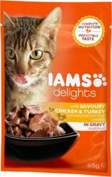 Iams Cat Delights - Csirke- és pulykahús szószban (72 x 85 g) 6120 g