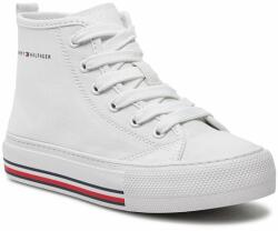 Tommy Hilfiger Teniși Tommy Hilfiger High Top Lace-Up Sneaker T3A9-33188-1687 M Alb