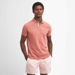 Barbour Tartan Pique Polo Shirt - Salmon - S