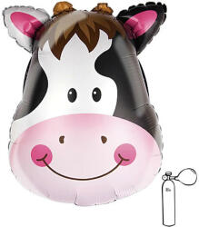 PartyPal Tehén fej, fólia lufi, 46x64 cm