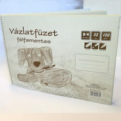 Patria Vázlatfüzet spirálos B/4 32 lapos félfamentes fekvő (713062005)