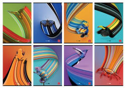 Pigna Füzet Pigna Animal Trail A/4 tűzött 50 lapos kockás (02326145M) - papir-bolt