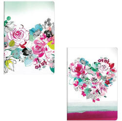 Clairefontaine Füzet Clairefontaine Blooming A/4 48 lapos, vonalas, margós, puha fedeles (115552C) - papir-bolt