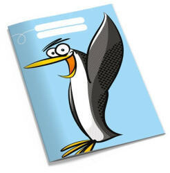 PD School Füzet pd kisalakú 27-32 kockás Tengernyi tudás pingvin