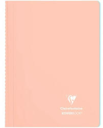 Clairefontaine Spirálfüzet Clairefontaine Koverbook Blush A/4 80 lapos PP borítású vonalas korall (376779C) - papir-bolt