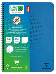 Clairefontaine Spirálfüzet Clairefontaine Clean'Safe A/4+ 80 lapos kockás antimikrobiális (82252C)