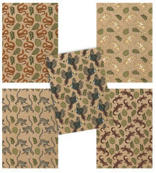 Patria Füzet pd kisalakú 40 lapos kockás ECO Jungle vegyes - papir-bolt