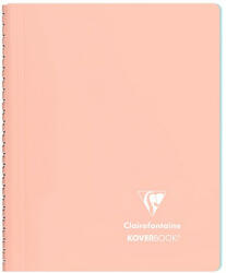 Clairefontaine Spirálfüzet Clairefontaine Koverbook Blush A/5 80 lapos PP borítású vonalas korall (366779C) - papir-bolt
