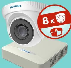Hyundai 8 motorzoom dómkamerás, 2MP (FHD 1080p), IP kamerarendszer
