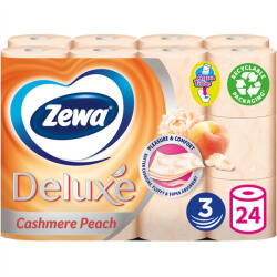 Zewa Toalettpapír 3 rétegű kistekercses 24 tekercs/csomag Zewa Deluxe Cashmere Peach (OK_53617)