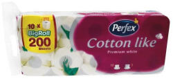 Perfex Toalettpapír 3 rétegű kistekercses 10 tekercs/csomag Premium Cotton Like Boni Perfex (HT10491)